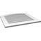 Ekena Millwork Arch Top Surface Mount PVC Gable Vent: Functional, w/ 3-1/2"W x 1"P Standard Frame, 28"W x 28"H GVPAR28X2801SF - alternate 3